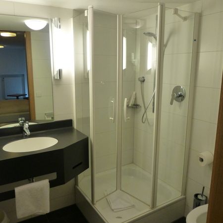 Badezimmer im Hotel Gasthof Hirsch