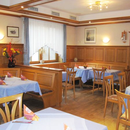 Gastraum im Hotel Gasthof Hirsch